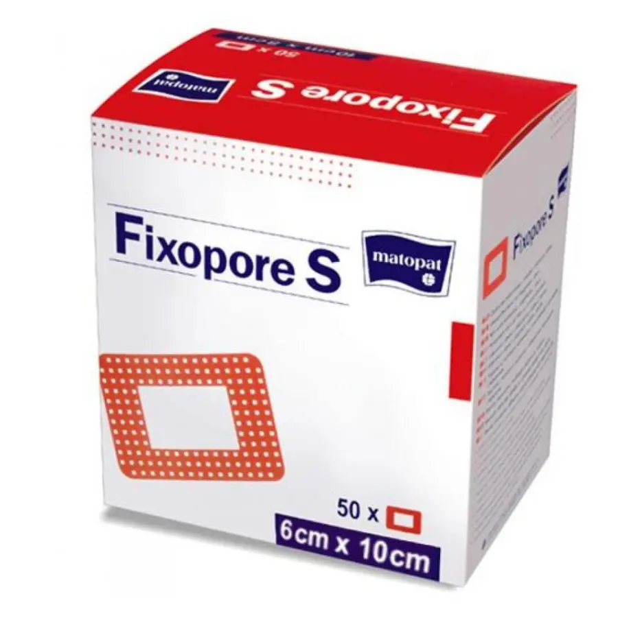 10425_FIXOPORE S STERILNI NAPLAST 6 X 10 CM 50 KS